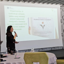 Jasmina Orešnik Cunja from ACS participated with a plenary presentation titled “From External Incentives to Internal Commitment to Quality: Experiences with the Green Quality Logo.”